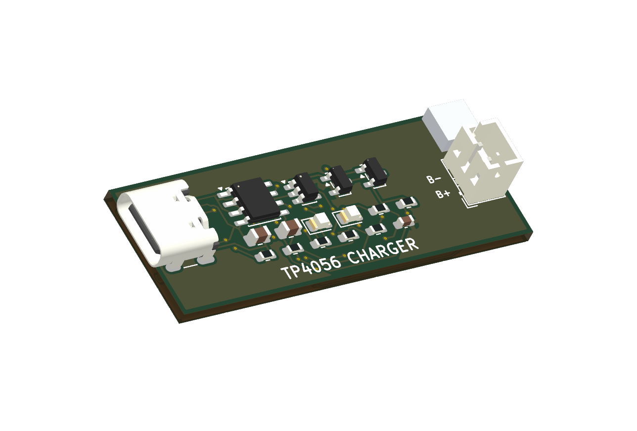 Charger board, isometric render