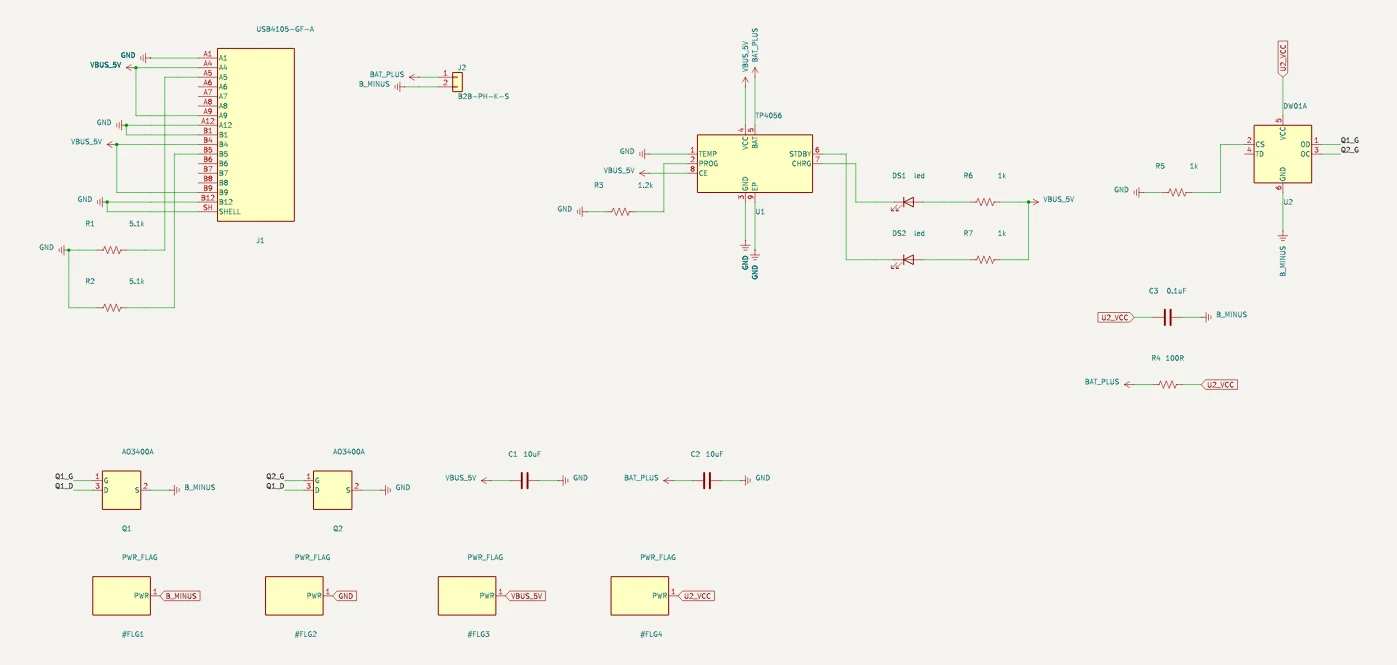 The single-cell lipo charger schematic, compiled by Typmax